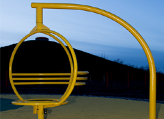 ARTOTEC Rotating chair ZICKI at the municipal public swimming pool at Hyllie Malmö City (Malmö City Council, Sweden)